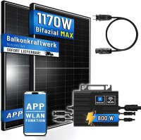 Balkonkraftwerk 2x450W mit TSUN Mikro-Wechselrichter