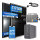 Balkonkraftwerk 1170 W Solarmodule, TSUN Mikro-Wechselrichter TSOL-MS800 mit 3m Kabel, Marstek Speicher 2240W