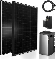 Balkonkraftwerk 2x450W mit Ecoflow Ultra Speicher