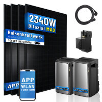 Balkonkraftwerk 2340W mit Ecoflow Ultra Speicher mit...