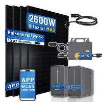 Balkonkraftwerk 4x500W mit TSUN800W Wechselrichter  mit...