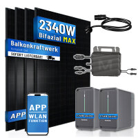 Balkonkraftwerk 4x450W mit Marstek800W Wechselrichter...
