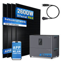 Balkonkraftwerk 4x500W mit Speicher Marstek Jupiter C...